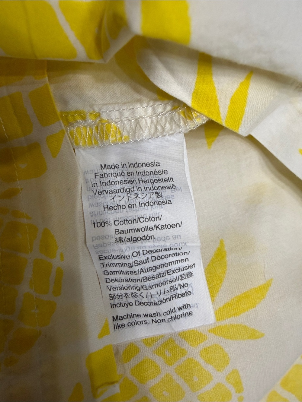 J Crew Yellow Pineapple Print Women’s Pajama Shorts - Picture 4 of 4